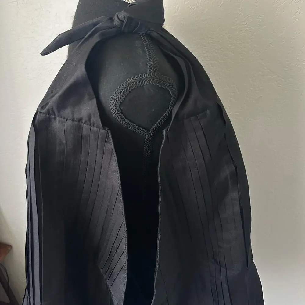 The Row Bindle Pleated Silk-organza Hobo Shoulder Bag Black Rare Knot Top